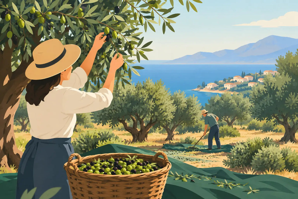 Cretan Harvest Tradition Starts in the Grove