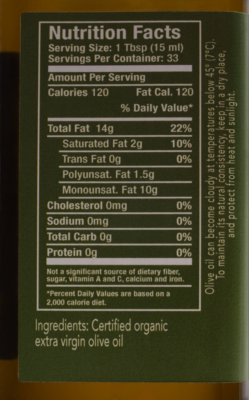 Certified Organic EVOO