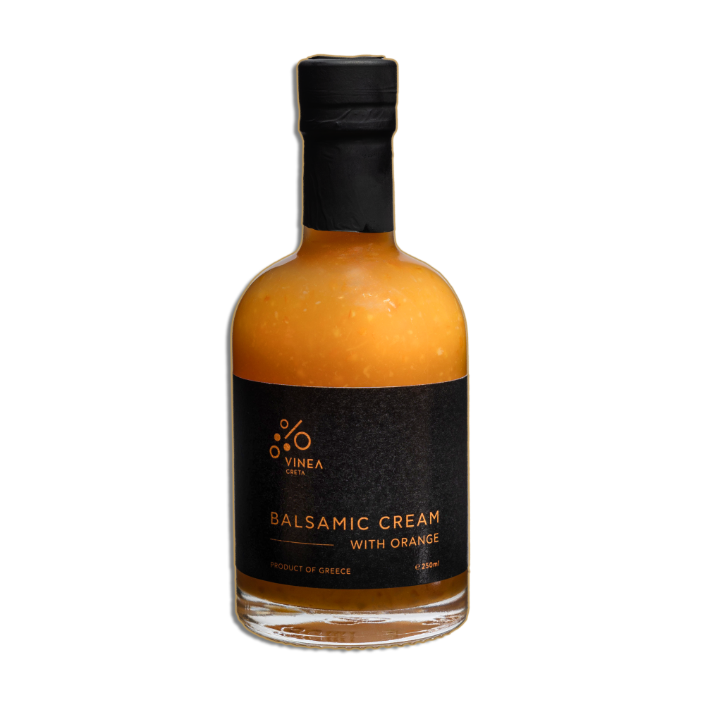 Vinea Creta Thick Sweet Cretan Balsamic Vinegar — Aged, Orange-Infused