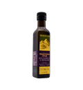 Kofinas dark balsamic vinegar in a bottle with a gold and purple label