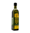 Kofinas Certified Organic extra virgin olive oil in a tall green glass bottle with a gold label