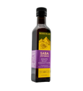 Tall dark bottle of Kofinas Saba Petimezi grape must reduction with a purple label