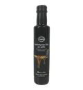 Black bottle of Kofinas Greek balsamic vinegar with honey and a honey-drizzle label