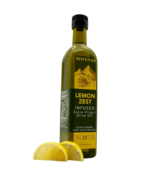 phia エネルギーオイル　カリスマ Lemon Zest Infused Olive Oil | Koroneiki EVOO – Kofinas Olive Oil