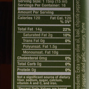 Spicy Garlic Infused Olive Oil 250ml(8.5oz) - Image 3