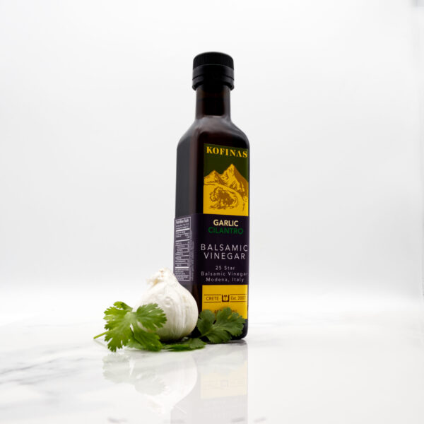 Garlic Cilantro Infused Aged Dark Balsamic Vinegar 250ml(8.5oz)